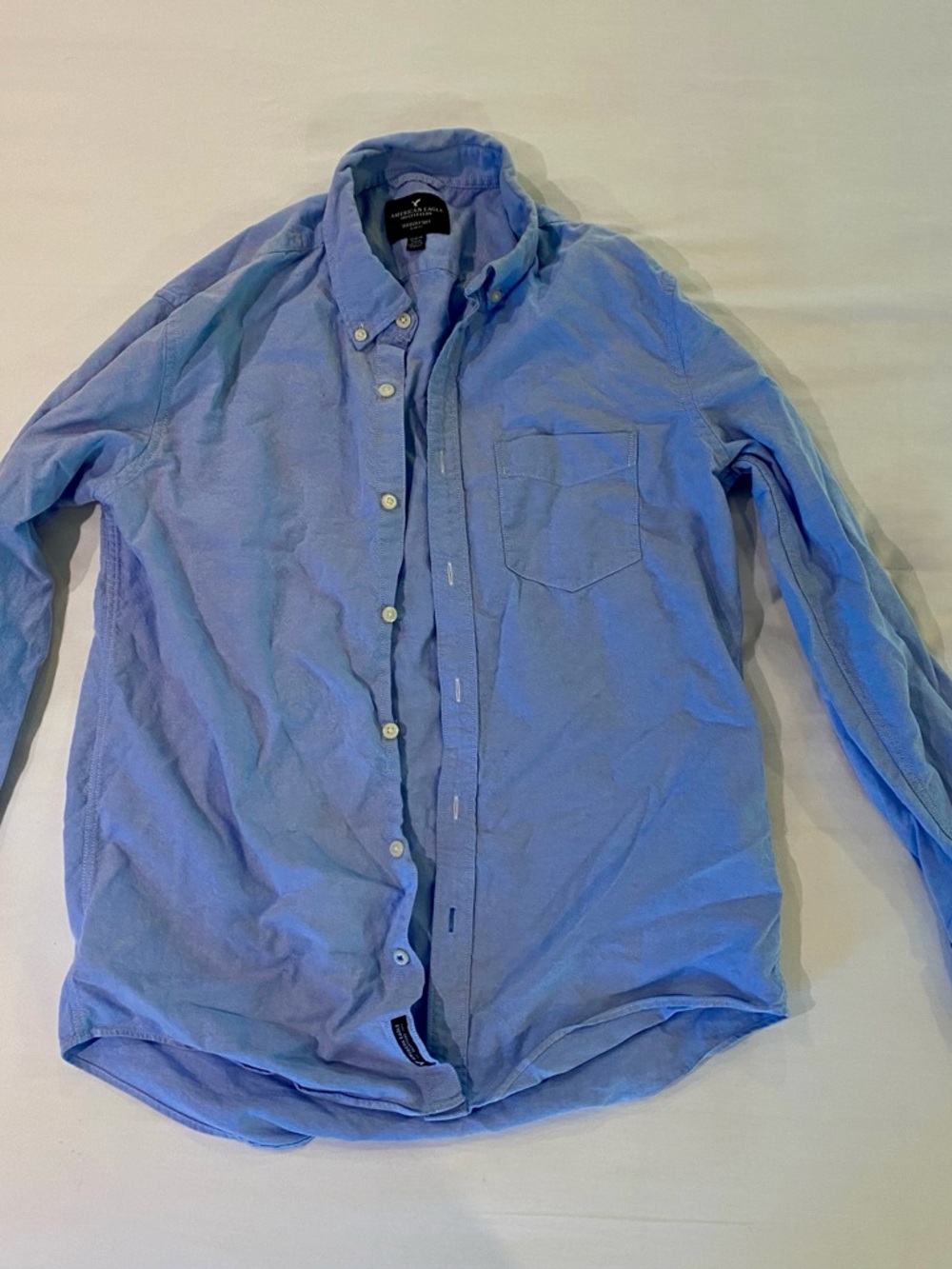 American Eagle Outfitters Light Blue Button-Down Shirt